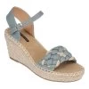 Good Choice Blue Cati Espadrille Womens Wedge Sandals