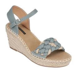Good Choice Blue Cati Espadrille Womens Wedge Sandals