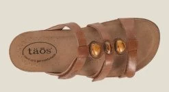 Taos Hazelnut Gemma Womens Comfort Sandals GMA-14020 -Vogue Shoes gma 14020 hzn3