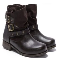 Rachel Shoes Indiana Girl's Brown Pull-On Fashion Boots INDIANA