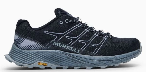Merrell Black With Light Grey Accents Moab Flight Mens Shoes J066751