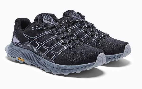 Merrell Black With Light Grey Accents Moab Flight Mens Shoes J066751 4 Merrell Black With Light Grey Accents Moab Flight Mens Shoes J066751 - Image 2