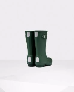 Hunter Boots Hunter Classic Hunter Green Matte Kids Waterproof Boots JFT6000RMA-HGR -Vogue Shoes jft6000rma 2