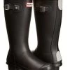 Hunter Boots Hunter Classic Black Matte Kids Waterproof Boots JFT6000RMA-BLK -Vogue Shoes jft6000rma blk 1