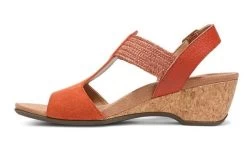 Vionic Clay Kaytie Womens Wedge Sandals -Vogue Shoes kaytie 200 1