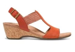 Vionic Clay Kaytie Womens Wedge Sandals -Vogue Shoes kaytie 200 2