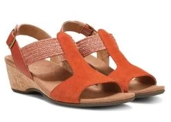 Vionic Clay Kaytie Womens Wedge Sandals -Vogue Shoes kaytie 200 3