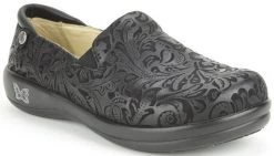 KEL-431 Embossed Paisley Slip-On Professional Nursing Womens Shoes -Vogue Shoes kel 431