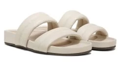 Vionic Cream Mayla Womens Double Strap Slide Sandals -Vogue Shoes mayla cream 1