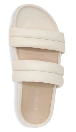 Vionic Cream Mayla Womens Double Strap Slide Sandals -Vogue Shoes mayla cream 3