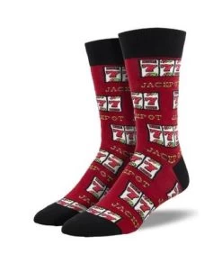 Socksmith Red Jackpot Mens Socks MNC2424-RED