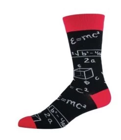Socksmith Black/Red Math Men's Socks MNC415-BLACK