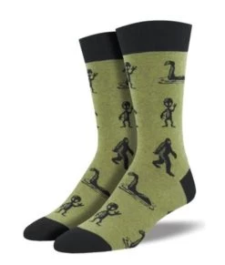 SockSmith Olive Mens I'm A Believer Socks MNC940-HOV