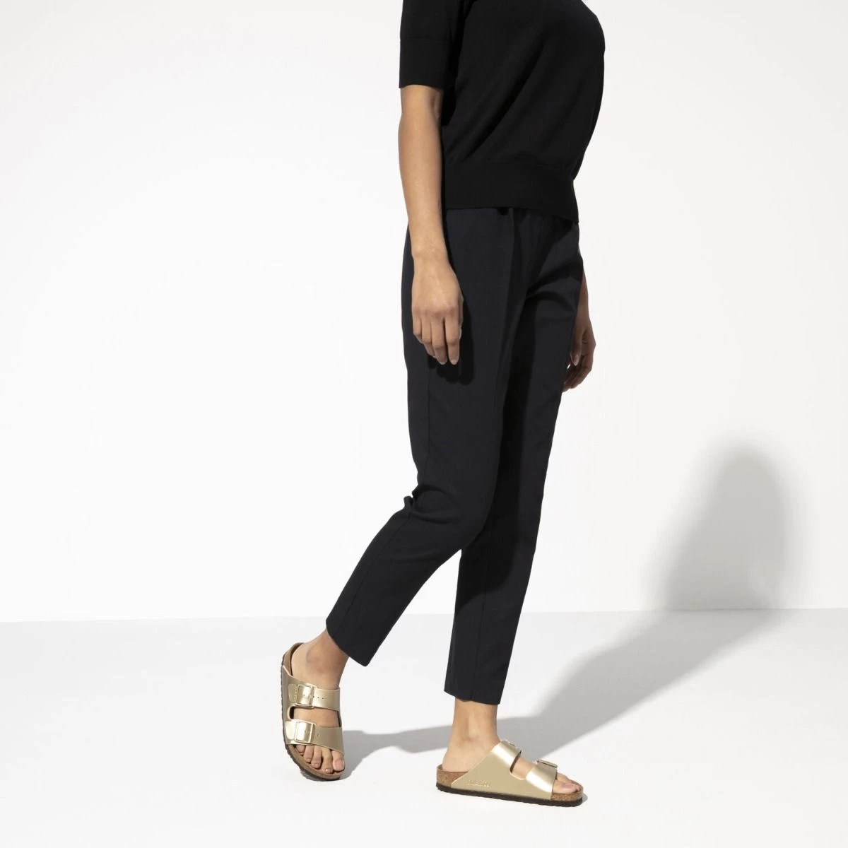 Birkenstock Gold Arizona Birko-Flor Womens Slide On Sandals N1016111 10 Birkenstock Gold Arizona Birko-Flor Womens Slide On Sandals N1016111 - Image 8