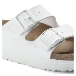 Birkenstock White Arizona Platform Vegan Ladies Sandals N1018581 13 Birkenstock White Arizona Platform Vegan Ladies Sandals N1018581 -Vogue Shoes n1018581 6