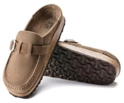 Birkenstock Grey Taupe Buckley Suede Leather Womens Shoes 1019490 8 Birkenstock Grey Taupe Buckley Suede Leather Womens Shoes 1019490 -Vogue Shoes n1019490 2