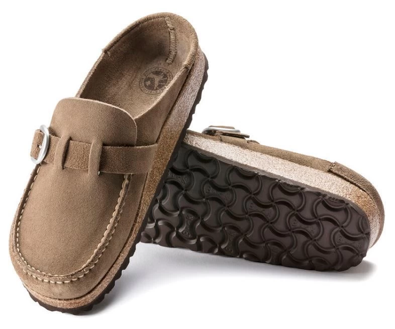 Birkenstock Grey Taupe Buckley Suede Leather Womens Shoes 1019490 5 Birkenstock Grey Taupe Buckley Suede Leather Womens Shoes 1019490 - Image 3