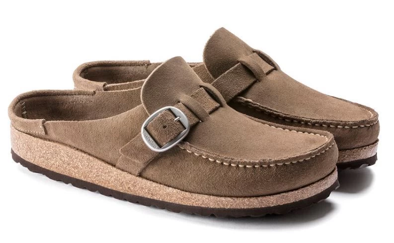 Birkenstock Grey Taupe Buckley Suede Leather Womens Shoes 1019490 4 Birkenstock Grey Taupe Buckley Suede Leather Womens Shoes 1019490 - Image 2