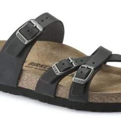 Birkenstock Black Franca Oiled Leather N1021203 -Vogue Shoes n1021203 6