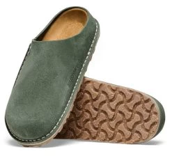 Birkenstock Thyme Zermatt Premium Womens Suede Leather Clogs N1025144 -Vogue Shoes n1025144 2
