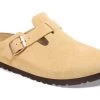 Birkenstock Latte Cream Boston Womens Suede Leather Clog N1026164 2 Birkenstock Latte Cream Boston Womens Suede Leather Clog N1026164 -Vogue Shoes n1026164