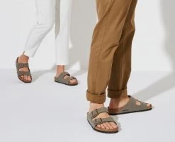 Birkenstock Stone Arizona Birkibuc Womens Sandals 151213 -Vogue Shoes n151213 5