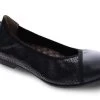 Revere Nairobi Black Lizard Ballet Flat -Vogue Shoes nairobi blk 1 resized