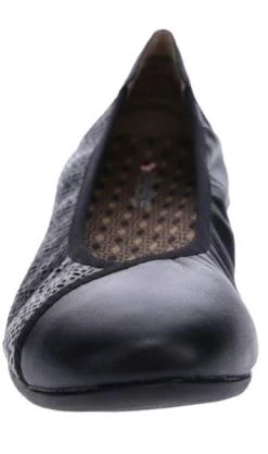 Revere Nairobi Black Lizard Ballet Flat -Vogue Shoes nairobi blk 2 resized