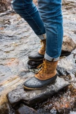 Sorel Cheyanne Lace Waterproof Brown Mens Boots 1424351-224 -Vogue Shoes nm1704 224 t1 1