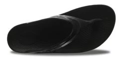 1400-Black OOLALA Foam Cushioned OOFOS Thong Women's Flip Flops -Vogue Shoes oolala black3