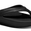 1400-Black OOLALA Foam Cushioned OOFOS Thong Women's Flip Flops -Vogue Shoes oolala black 1