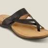 Taos Black Perfect Toe Loop Womens Sandals PRF-14050 2 Taos Black Perfect Toe Loop Womens Sandals PRF-14050 -Vogue Shoes prf 14050 1 resized crop x2