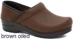 Professional Oiled Classic Closed-Back Clogs Dansko Womens Shoes