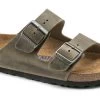Birkenstock Faded Khaki Arizona Soft Footbed Mens Sandals 1019313 -Vogue Shoes r1019313