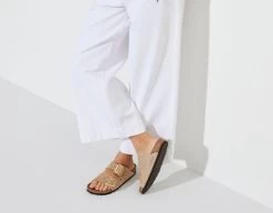 Birkenstock Sandcastle Arizona Big Buckle Womens Slides 1023957 -Vogue Shoes r1023957 1