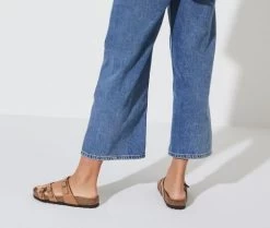 Birkenstock Pecan Franca Vegan Birkibuc Womens Sandals 1024992 -Vogue Shoes r1024992 1