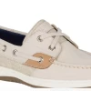 Sperry Top-Sider Sperry Linen Oat Bluefish Ladies Shoes STS83597 -Vogue Shoes revised sts83597 1