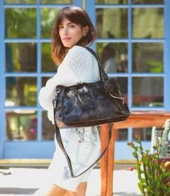 Bed Stu Black Hand Wash ROCKABABY Leather HandBag A450217 -Vogue Shoes rockababy black handwash 6