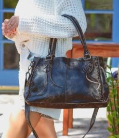 Bed Stu Black Hand Wash ROCKABABY Leather HandBag A450217 -Vogue Shoes rockababy black handwash 7