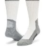 Wigwam At Work White And Grey DuraSole Pro 2 Pack Socks S1349-902 -Vogue Shoes s1349 902 1 resized