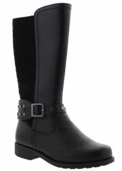 Rachel Samara Girl's Black Tall Zip-Up Fashion Boot SAMARA-Blk