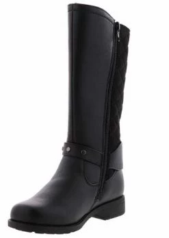 Rachel Samara Girl's Black Tall Zip-Up Fashion Boot SAMARA-Blk -Vogue Shoes samara blk 4