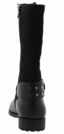 Rachel Samara Girl's Black Tall Zip-Up Fashion Boot SAMARA-Blk -Vogue Shoes samara blk 6