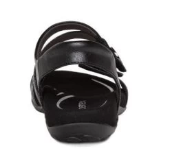 Aetrex Black Jess Adjustable Quarter Strap Womens Sandals SE210 -Vogue Shoes se210 2