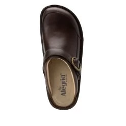 Alegria Brown Oiled Leather Seville Womens Clogs SEV-7583 -Vogue Shoes sev 7583 4 resized