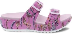 Dansko Paisley Floral Kandi Molded Womens Sandals 4520-850100 -Vogue Shoes side 4520850100 resized