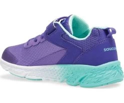 Saucony Purple Big Kid's Wind A/C Sneaker SK161528 -Vogue Shoes sk161528 3 resave