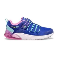 Saucony Navy And Pink Multi Big Kids Flash Glow 2.0 Sneakers SK165064 -Vogue Shoes sk165064 3 resized