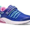 Saucony Navy/Pink Flash Glow 2.0 Girl's Wide Width Sneakers SK165064W -Vogue Shoes sk165064w 2 resized