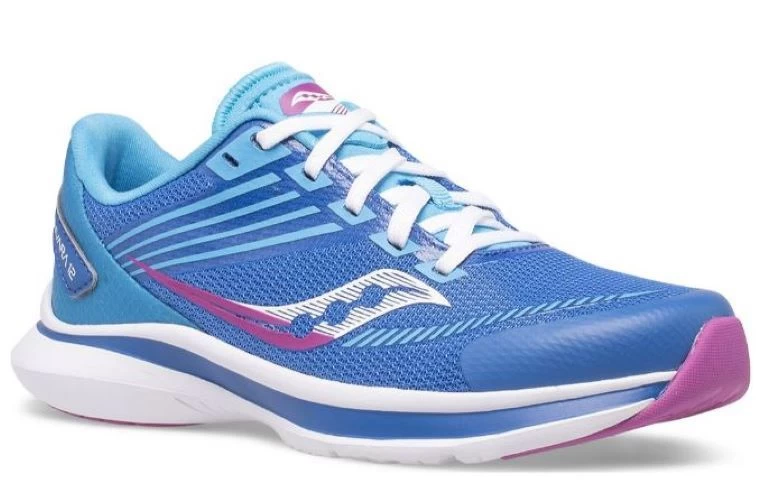 Saucony Blue And Pink Big Kids Girls Kinvara 12 Sneaker SK165077 4 Saucony Blue And Pink Big Kids Girls Kinvara 12 Sneaker SK165077 - Image 2